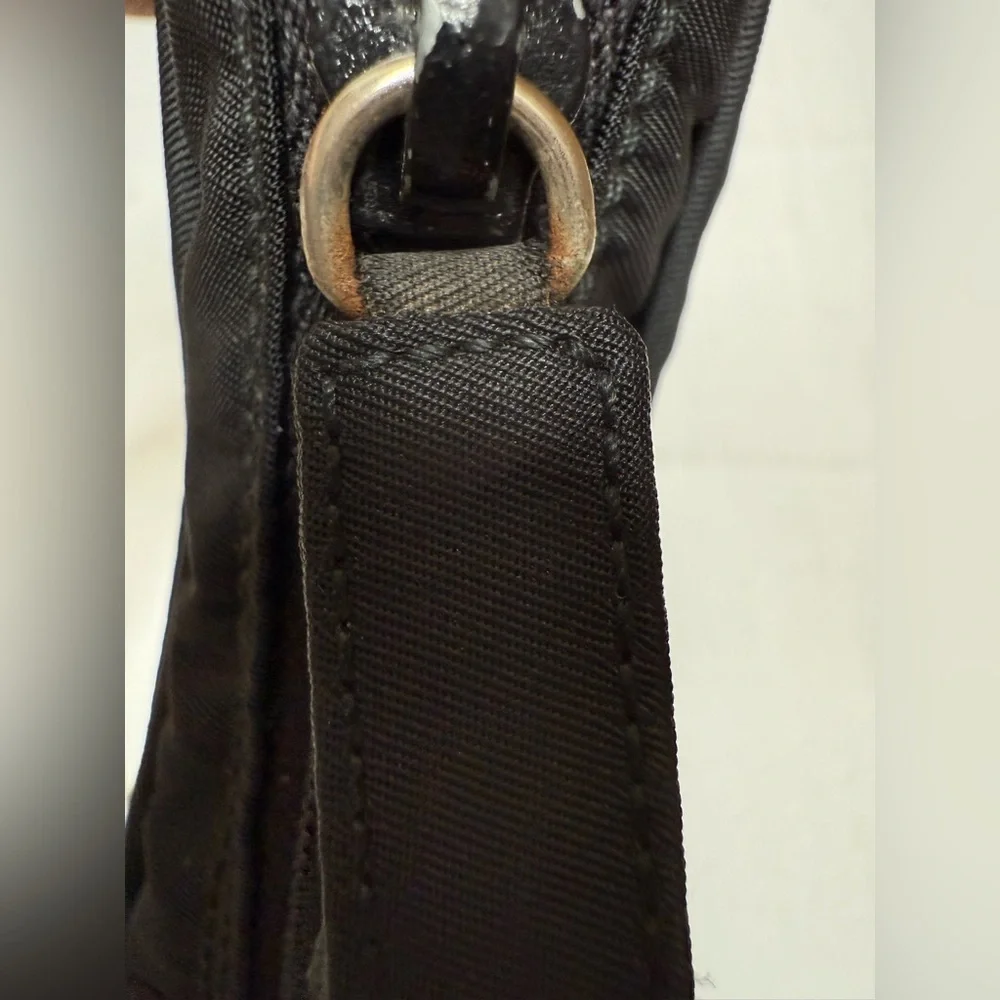 Prada Nylon Pouch Cosmetic Case Black Made in Italy - Picture 9 of 11
